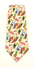 Birds of Paradise Cotton Tie Made with Liberty Fabric