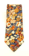 Thorpe Orange Cotton Tie Made with Liberty Fabric 