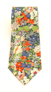 Thorpe Green Cotton Tie Made with Liberty Fabric 