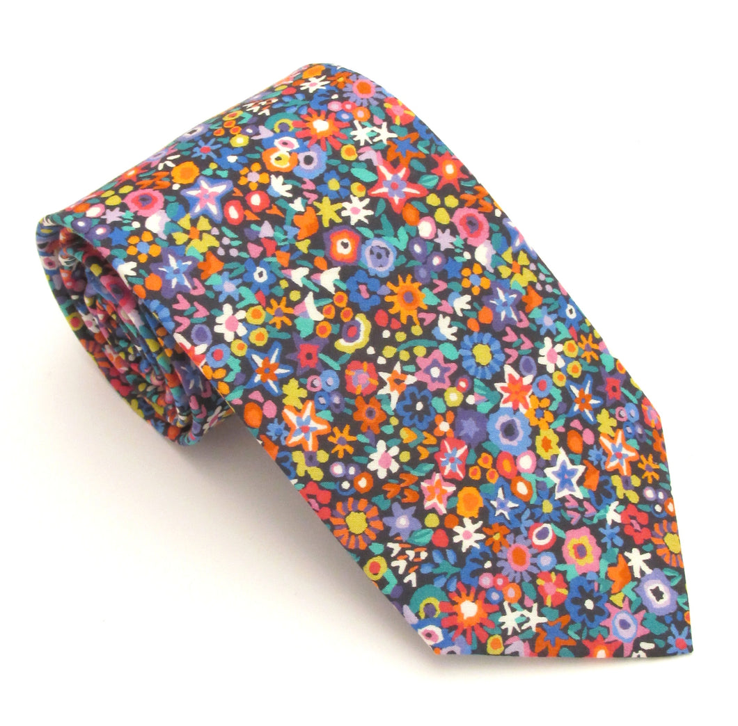 Dazzle Cotton Tie Made with Liberty Fabric