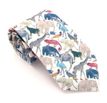 Queue for the Zoo Cotton Tie Made with Liberty Fabric 