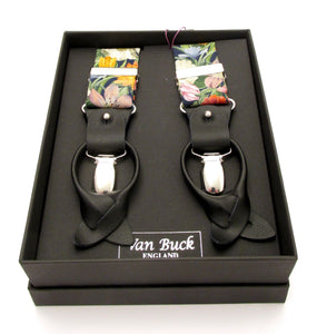 Blooms Tie & Trouser Braces Gift Set Made with Liberty Fabric