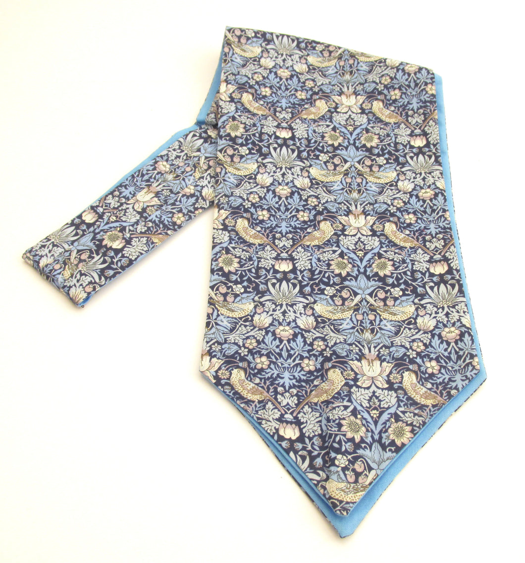 Strawberry Thief Cotton Cravat Made with Liberty Fabric