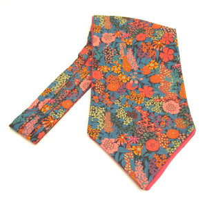 Ciara Orange Cotton Cravat Made with Liberty Fabric 