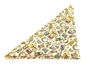 Miles Jazz Cotton Pocket Square Made with Liberty Fabric 