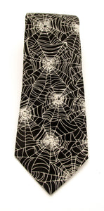 Halloween Spider Web Tie by Van Buck (Glow In The Dark!)