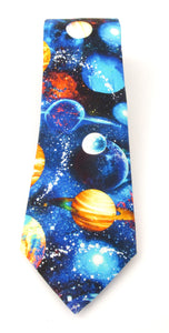 The Universe of Planets Cotton Tie by Van Buck