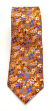 Orange Small Floral Red Label Silk Tie by Van Buck