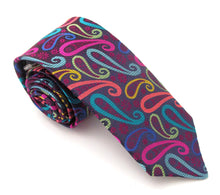 Van Buck Limited Edition Multicoloured Teardrop Paisley Silk Tie 