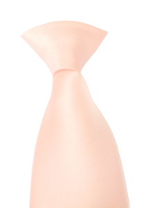 Baby Pink Satin Clip On Tie by Van Buck