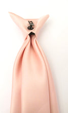 Baby Pink Satin Clip On Tie by Van Buck