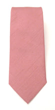 Antique Pink Slub Wedding Tie By Van Buck