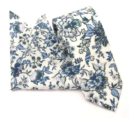 Christelle Cotton Tie & Pocket Square Made with Liberty Fabric 