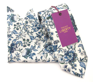 Christelle Cotton Tie & Pocket Square Made with Liberty Fabric