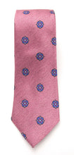Pink Medallion Wool Weave Red Label Silk Tie by Van Buck