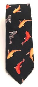 Koi Fish Cotton Tie by Van Buck