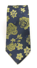 Lemon Detailed Floral Tie by Van Buck