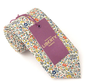 Katie & Millie Multi Cotton Tie & Pocket Square Made with Liberty Fabric