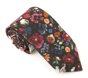 Floral Edit Mulberry Cotton Tie Made with Liberty Fabric 
