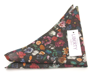 Floral Edit Mulberry Cotton Pocket Square Made with liberty Fabric