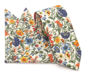 Rachel Cotton Tie & Pocket Square Made with Liberty Fabric 