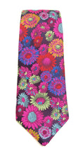 Van Buck Limited Edition Multicoloured Bright Blurred Flower Silk Tie