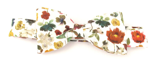 Floral Edit Ivory Bow Tie Made with Liberty Fabric