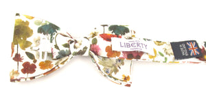 Floral Edit Ivory Bow Tie Made with Liberty Fabric