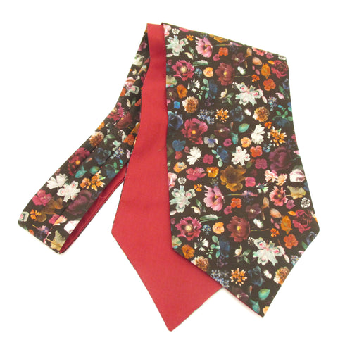 Floral Edit Mulberry Cotton Cravat Made with Liberty Fabric 