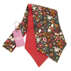 Floral Edit Mulberry Cotton Cravat Made with Liberty Fabric