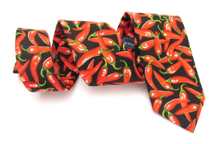 Red Chilli Cotton Tie by Van Buck