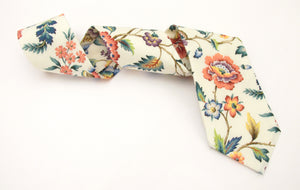 Eva Belle Teal Cotton Tie Made with Liberty Fabric
