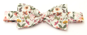 Aurora Ivory Bow Tie Made with Liberty Fabric