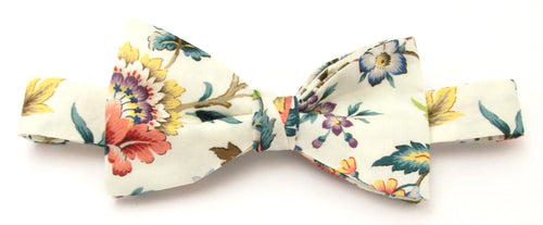 Eva Belle Teal Bow Tie Made with Liberty Fabric