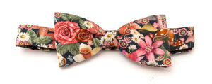 Curious Land Pink Bow Tie Made with Liberty Fabric