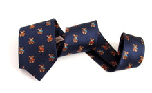 Teddy Bear Motif Silk Tie by Van Buck