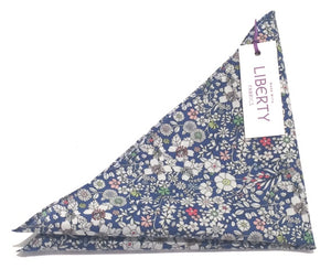 Junes Meadow Cotton Pocket Square Made with Liberty Fabric