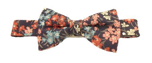 Sea Blossom Pink Bow Tie Made with Liberty Fabric