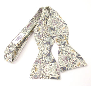Lodden Sage Green Self Tie Bow Tie Made with Liberty Fabric