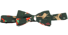 Green Christmas Robin Bow Tie by Van Buck