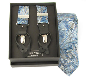 Grosvenor Tie & Trouser Braces Set Made with Liberty Fabric