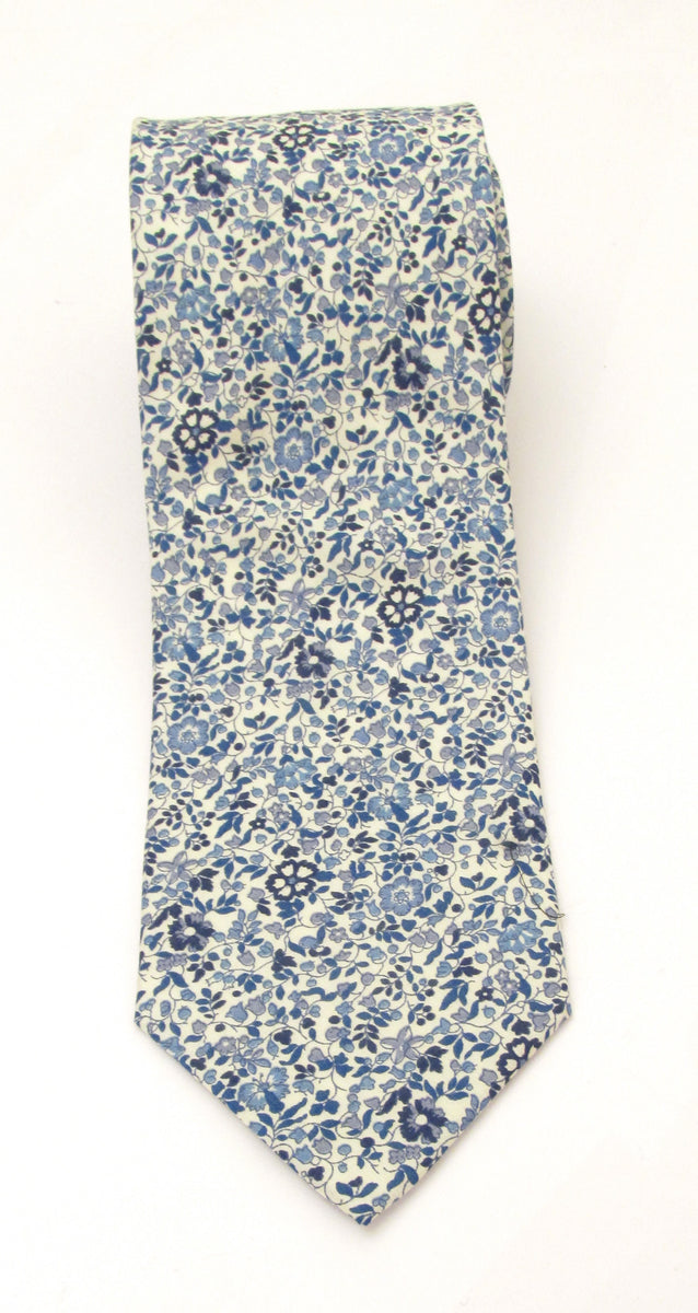Katie & Millie Blue Cotton Tie Made with Liberty Fabric | Liberty Tie ...