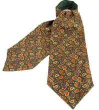 Green Detailed Paisley Fancy Silk Cravat by Van Buck