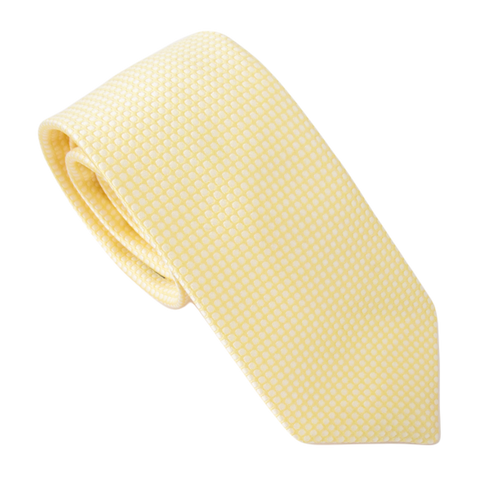 Yellow Honeycomb Fancy Tie by Van Buck