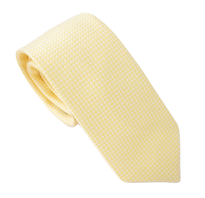 Yellow Honeycomb Fancy Tie by Van Buck