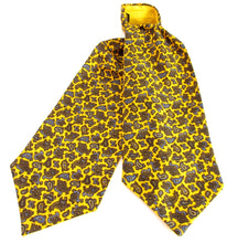 Yellow Detailed Paisley Fancy Silk Cravat by Van Buck