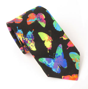 Butterfly Neon Novelty Tie by Van Buck