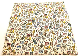 Miles Jazz Cotton Pocket Square Made with Liberty Fabric 