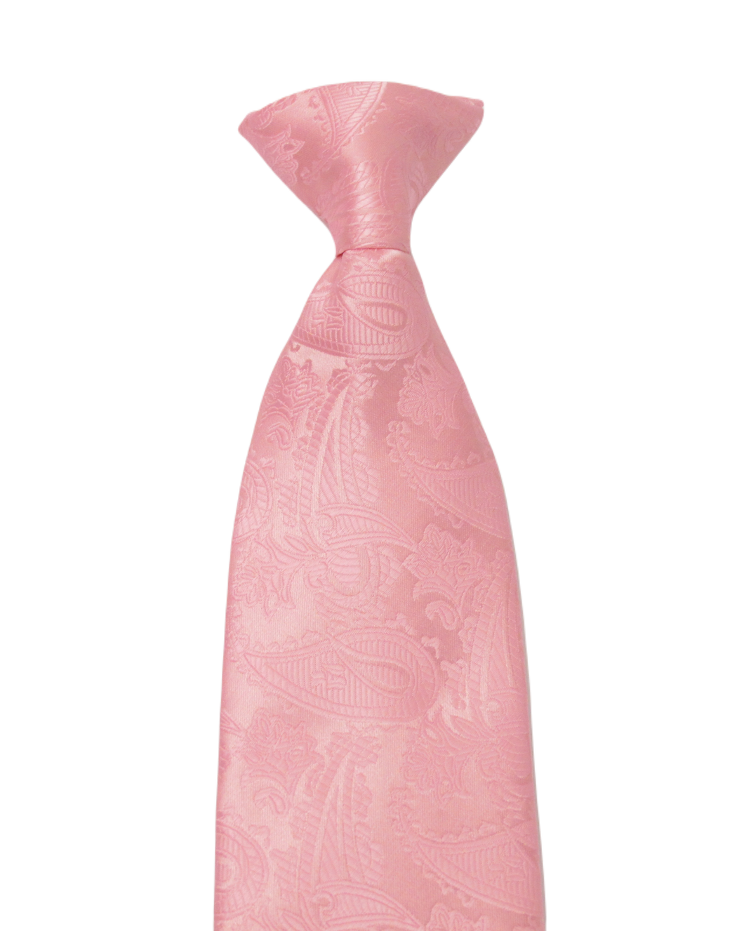 Pink Paisley Clip on Tie by Van Buck