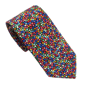 Colourful Spots Cotton Tie by Van Buck